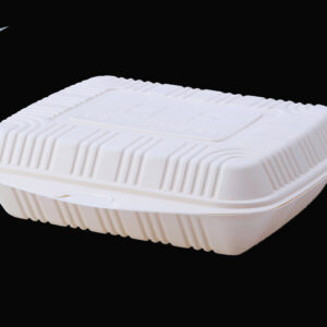 Biodegradable Cornstarch Lunch Box-1800ml-3 Compartment